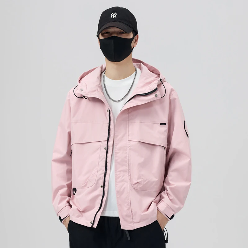 

Новая мужская повседневная куртка для активного отдыха 2025 года, весенне-осенняя ветровка из серии Mountain, свободный крой, стандартная длина