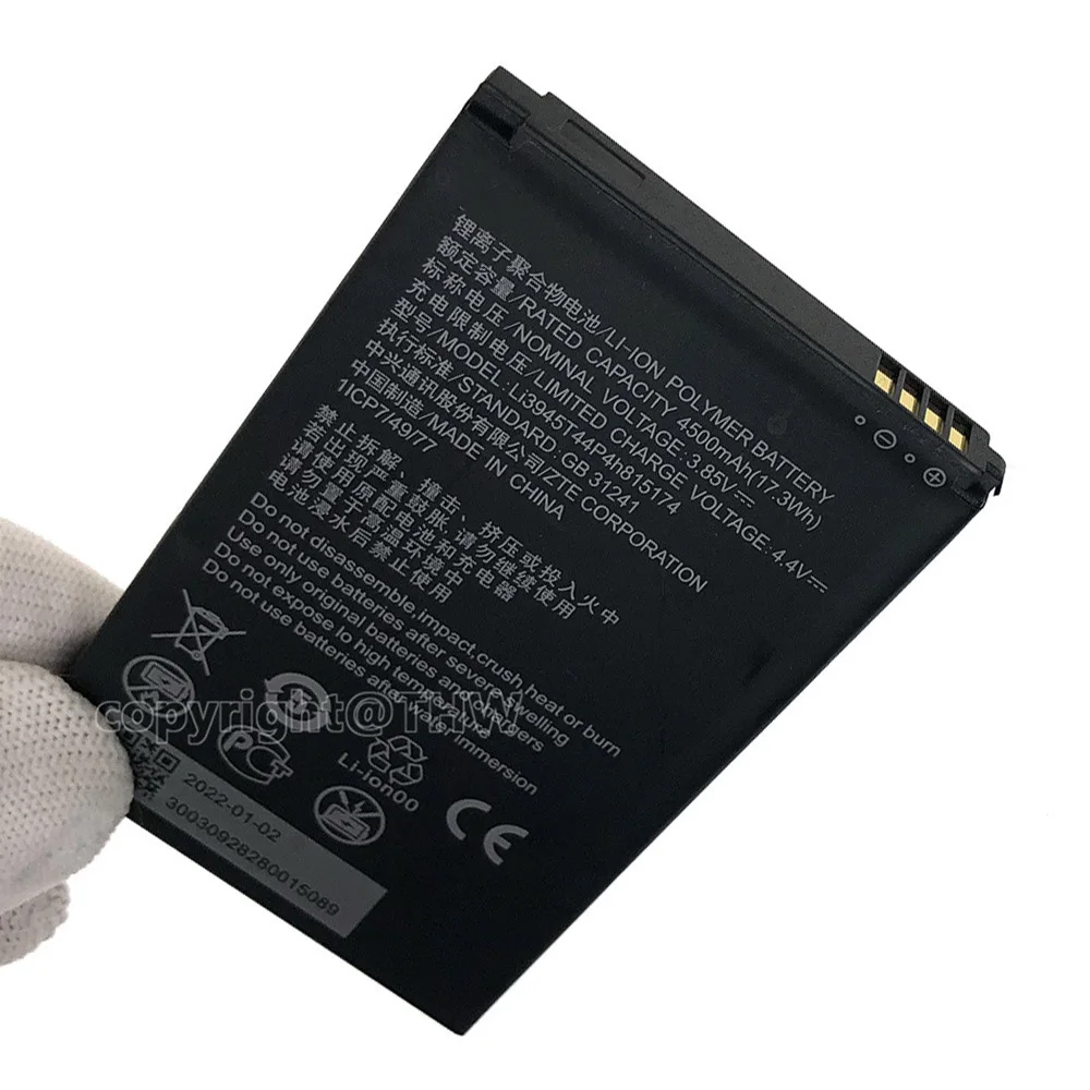 Original Replacement Li3945T44P4h815174 Battery For ZTE MU5002 MU5001 Wifi 5G Wifi6 Portable Wireless Router Batteria