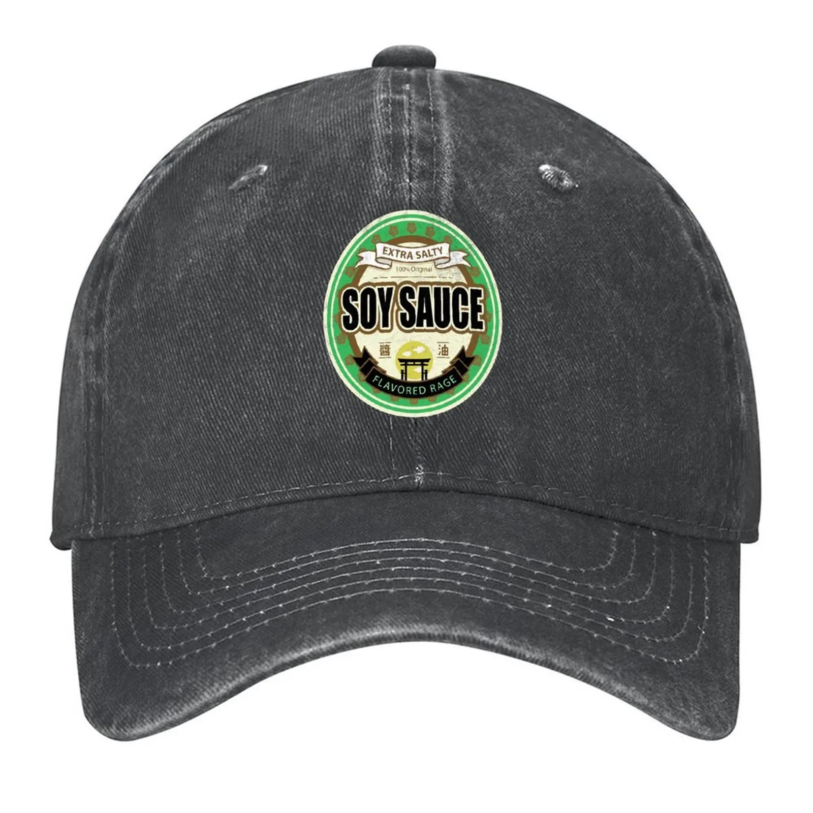 

Soy Sauce Japanese Asian Extra Salty Condiment Baseball Cap Luxury Man Hat Ball Cap luxury caps Snapback Cap Mens Women's