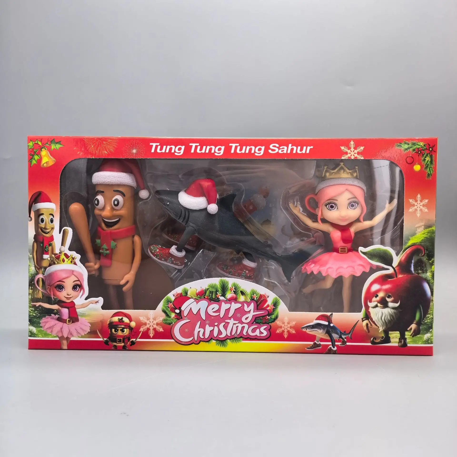 10 cm Buitenlandse Kerst Shan Hai Jing Figuur Houten Man Creatieve Blind Box Decoratie Desktop Collectible Kamer Kerstcadeau Speelgoed