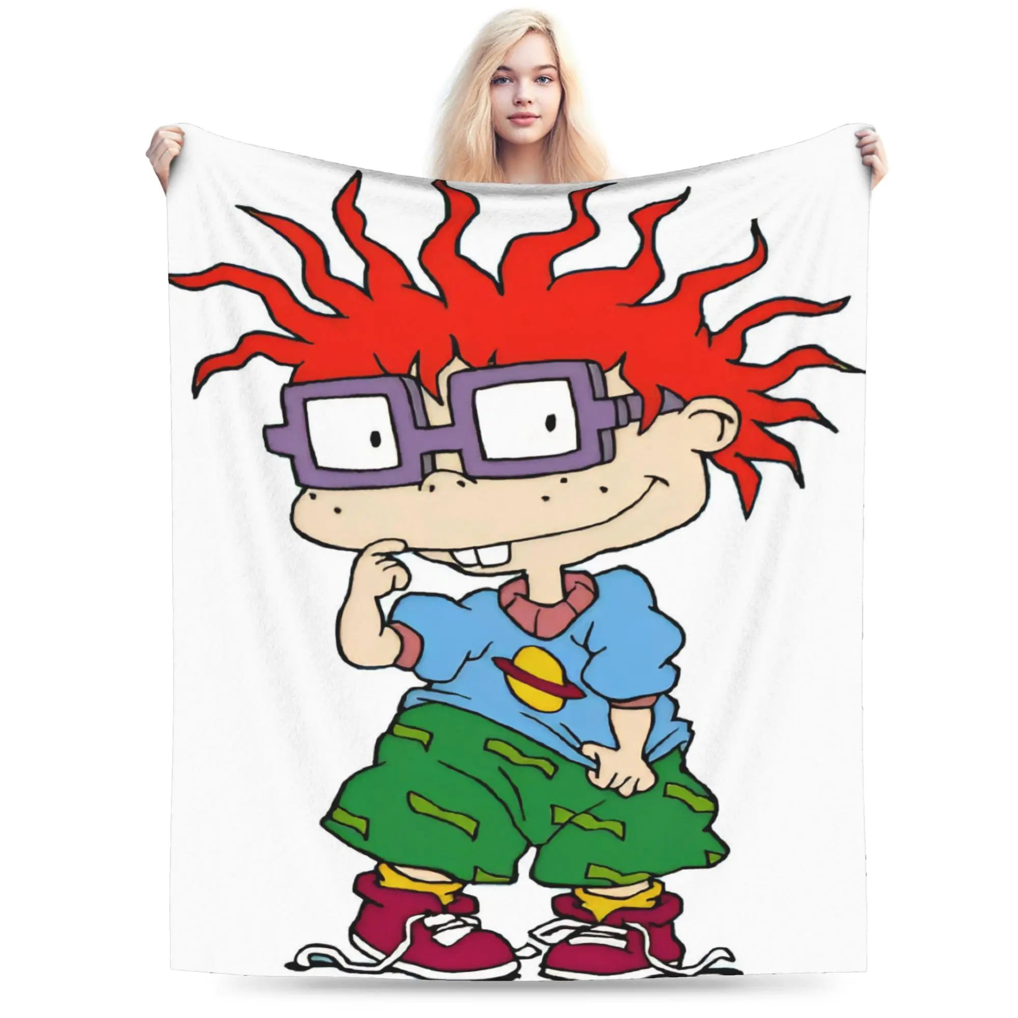 Super Soft Cartoon R-Rugrats Throw Blanket Premium Fleece Flannel Lightweight  Bed Blanket Cozy Warm Blankets All Season Use