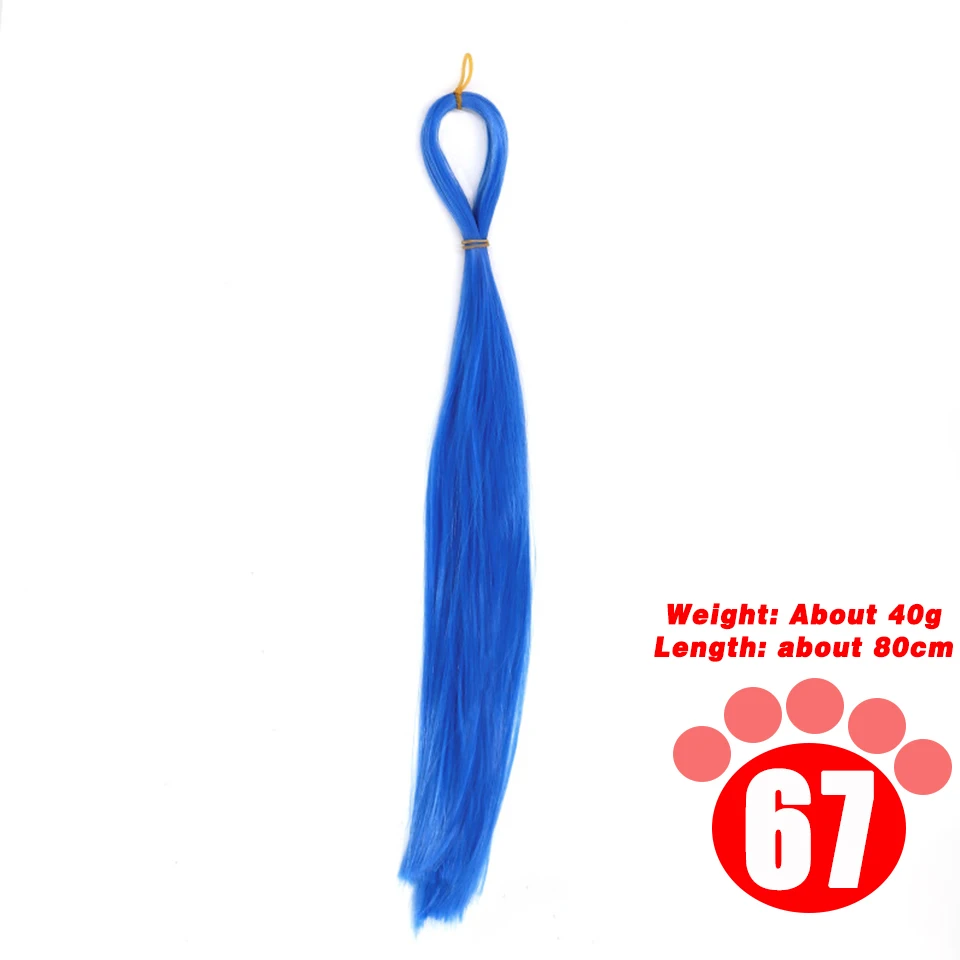 80CM 1/3 1/4 1/6 SD Doll Hair Accessories Salon Ob Heat Resistant Doll Wig Hair Hand Woven Modified DIY Hair Grafting Hair