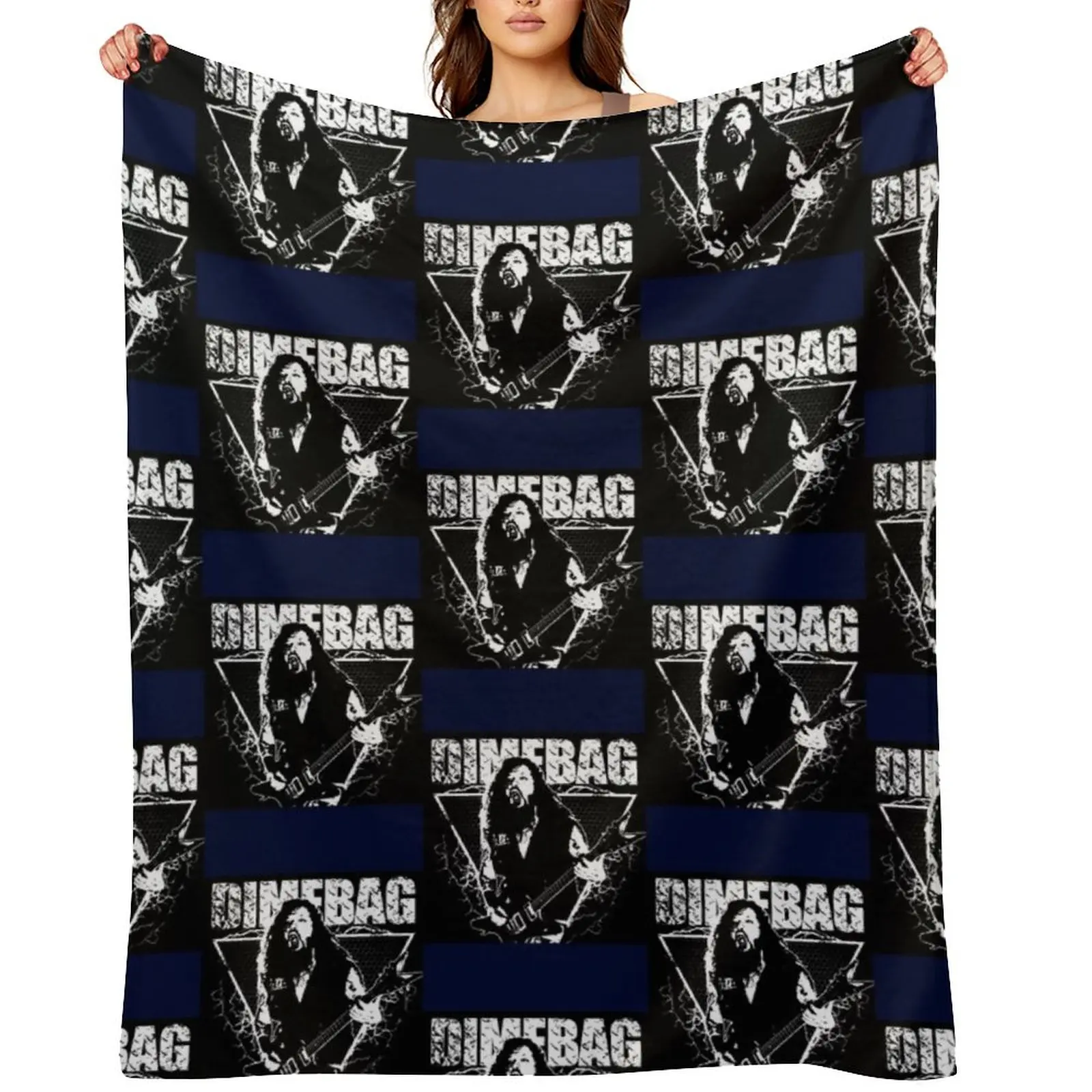 

Darrell Dimebag Throw Blanket Luxury Moving Travel Picnic Blankets