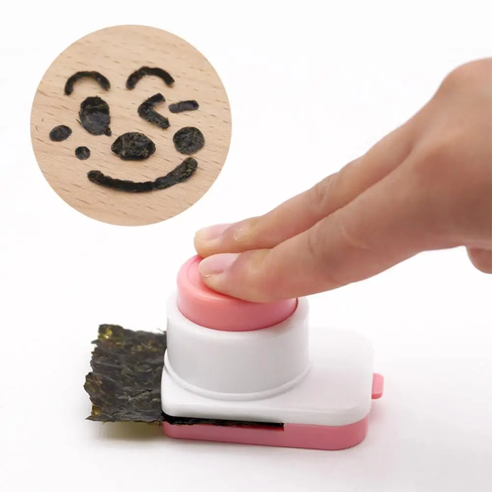 DIY Seaweed Nori Punch Cutter Rice Ball Molds Smile Face Cartoon Rice Ball Onigiri Mould Embossing Device Sushi Mold Bento Decor