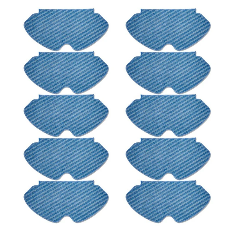 

10Pcs Microfiber Cloths For Rowenta / Tefal Explorer Series 60 Vacuum Cleaner Spare Parts Accessories Replace Washable Mop Cloth