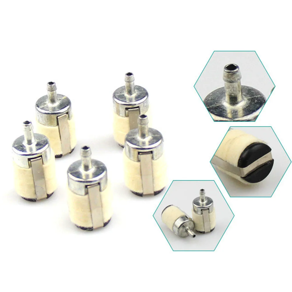 5pcs Fuel Filter with Cotton For Universal 45CC 52CC 58CC 4500 5200 5800 STIHL Husqvarna Homelite Echo Chainsaw