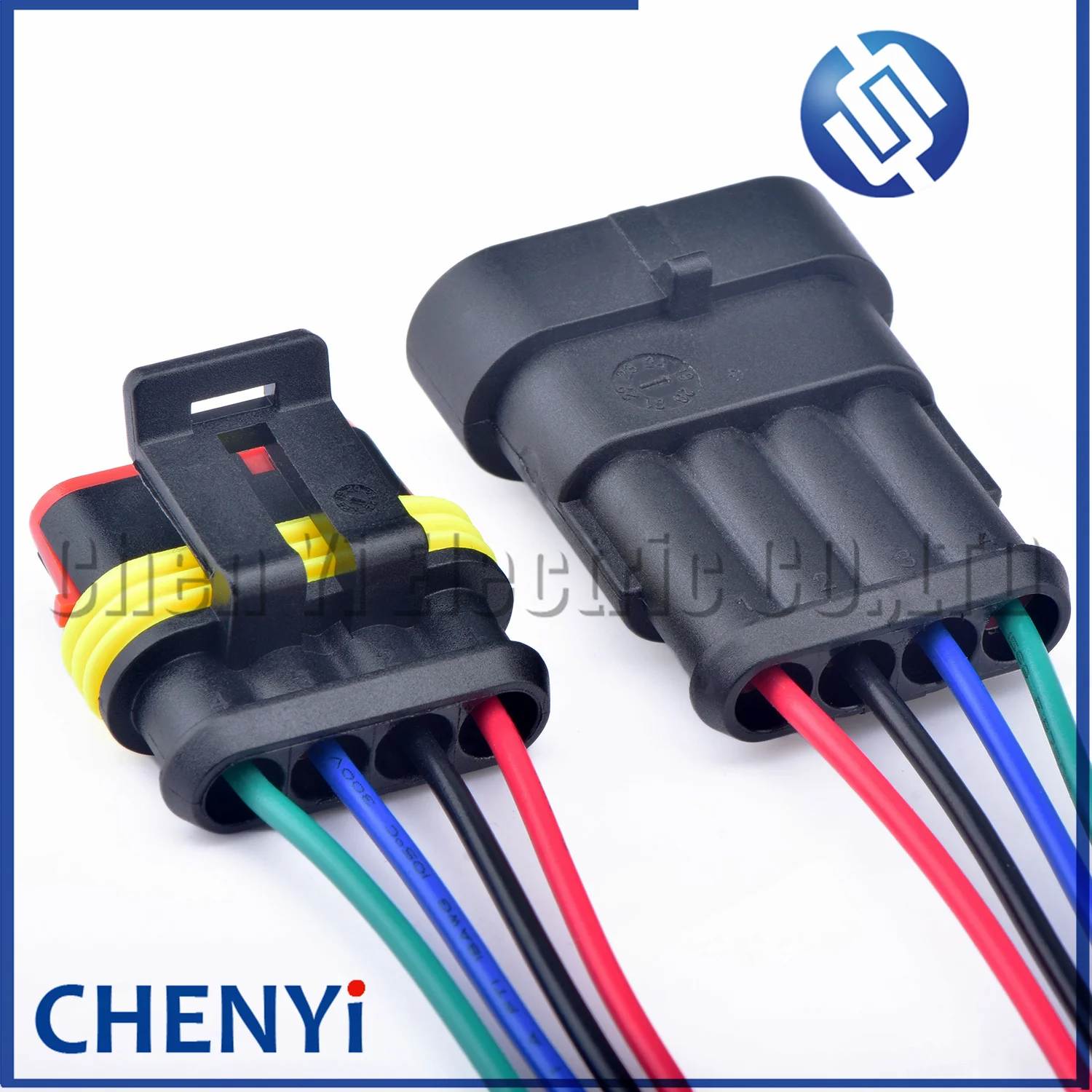 4 Pin male or female Automotive waterproof connector Fuel pump steam pump Wire harness plug 282088-1 282106-1