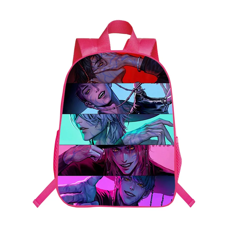

Розовая школьная сумка KPop «Охотники на демонов», рюкзак на молнии с мультяшным рисунком, 2025 год, полиэстер для мальчиков и девочек, сделай сам, на заказ, Mochilas