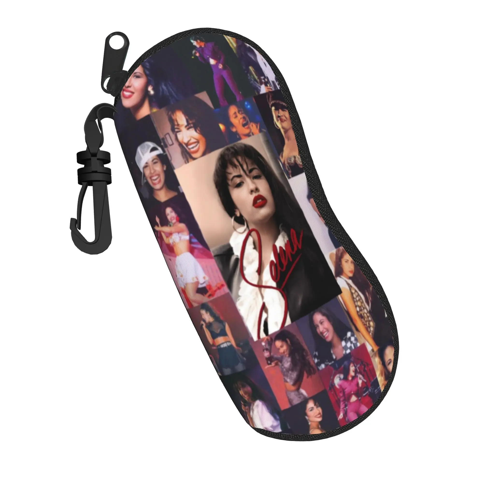 

Чехол для очков Selena Quintanilla, унисекс, с защитой от падения, на молнии, коробка для хранения очков, контейнер для очков с защитой от давления