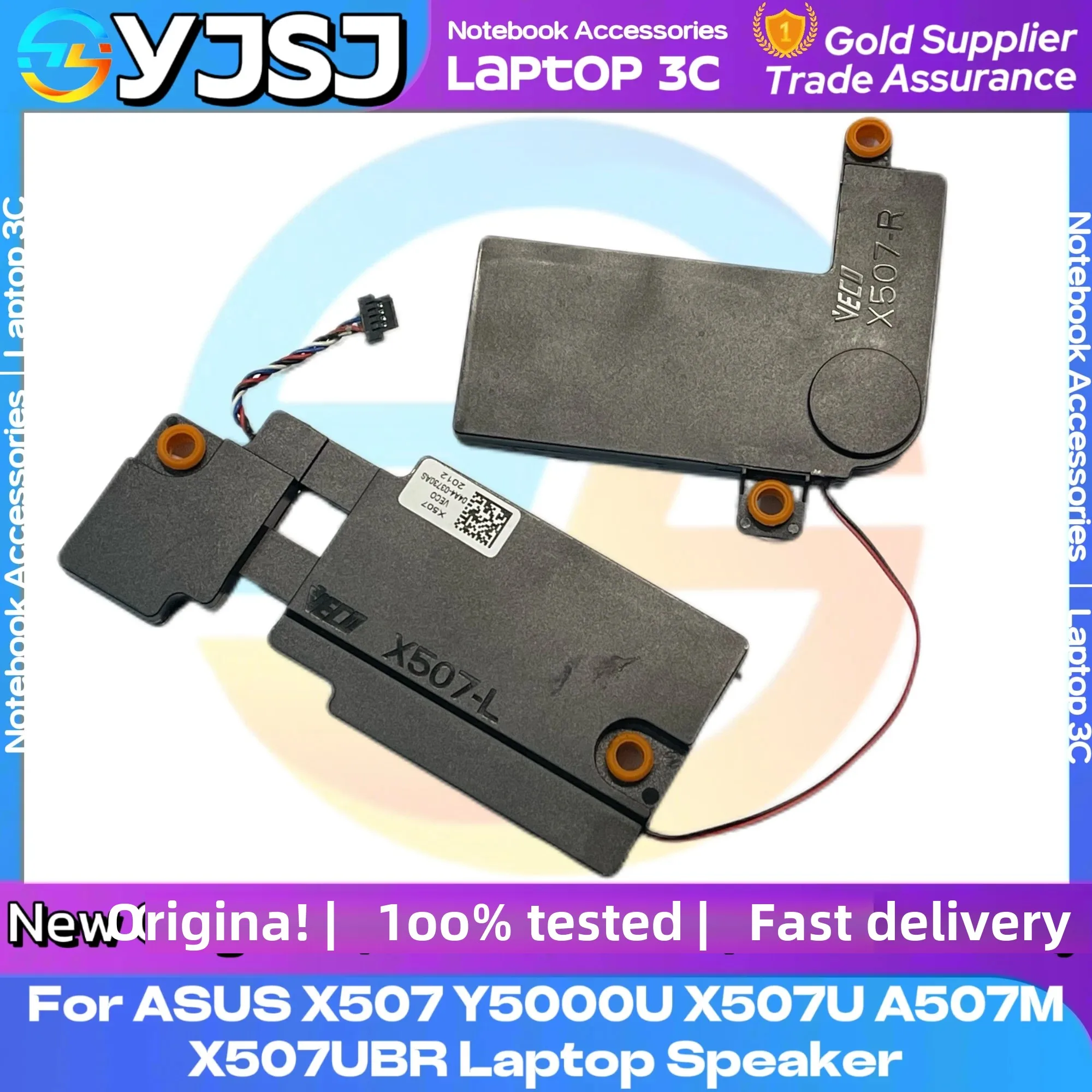 New original laptop speaker for ASUS X507 Y5000U X507U A507M X507UBR Laptop Built in Speaker Left and Right Set