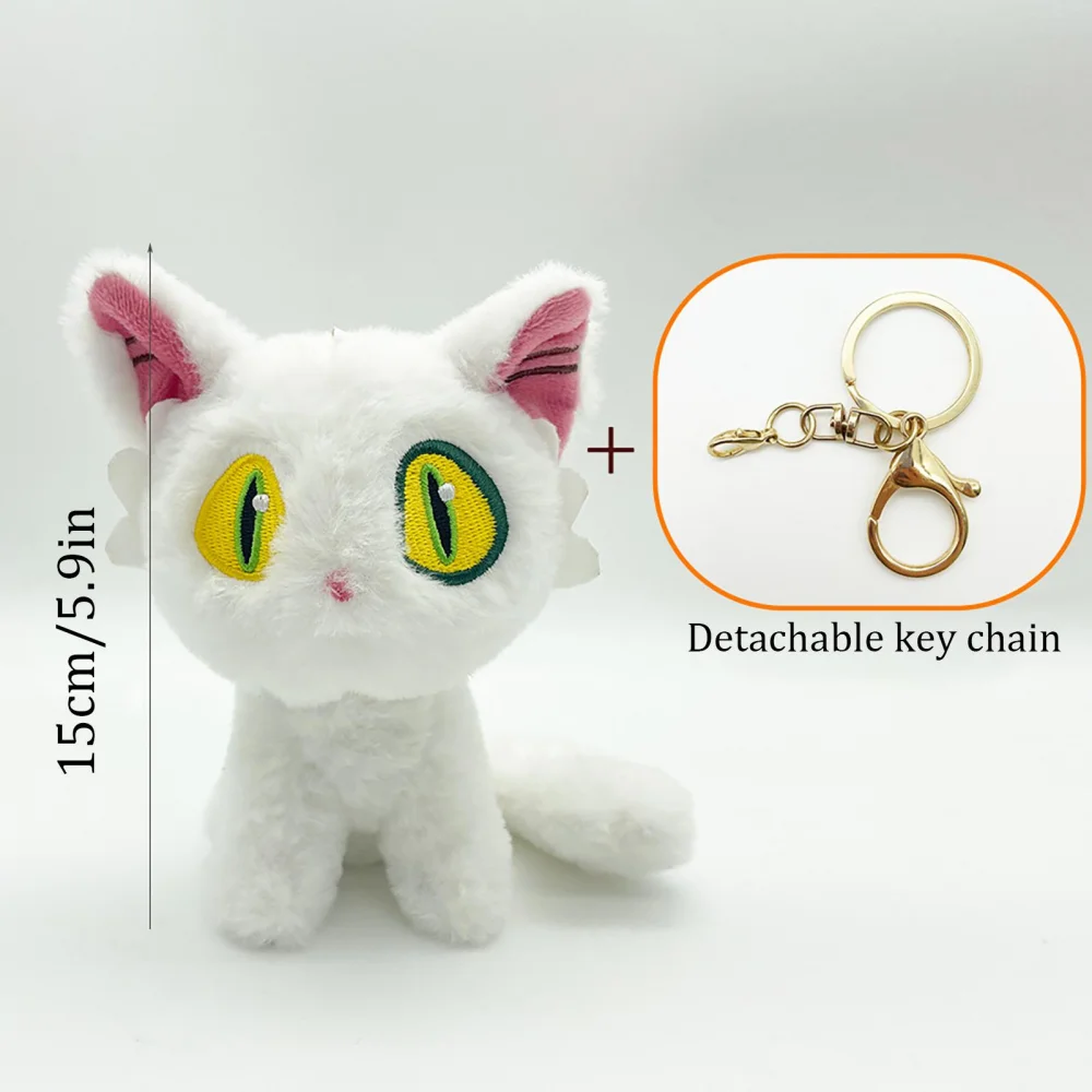 Plush Keychain 15CM Suzume No Tojimari Plush Toy Cute Anime Cat Stuffed Dolls Daijin Cat Detachable Keychain Fashion Accessories