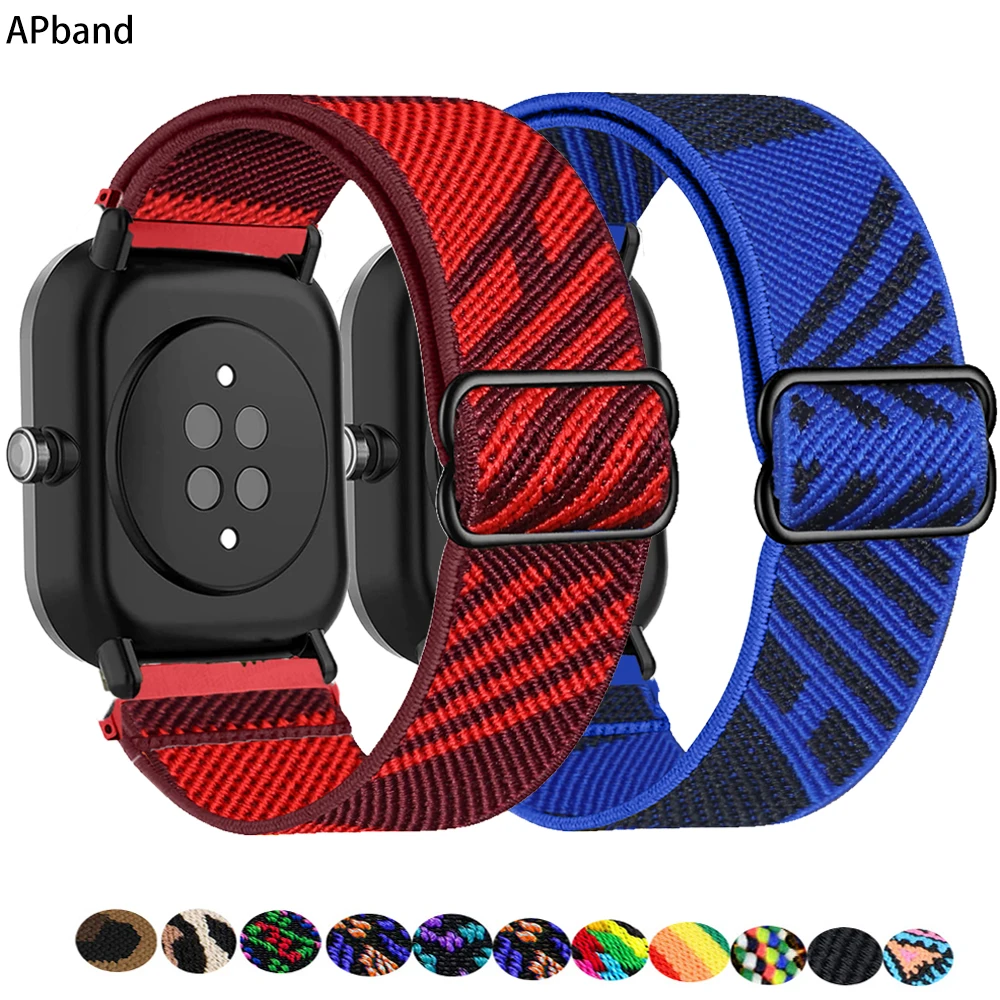 

Ремешок для часов 20/22 мм для Amazfit GTS/2/3/4/GTS2 Mini/GTR 3 Pro 42 мм/47 мм/GTR2/2e/stratos 2/3, спортивный ремешок для Amazfit ремешок bip