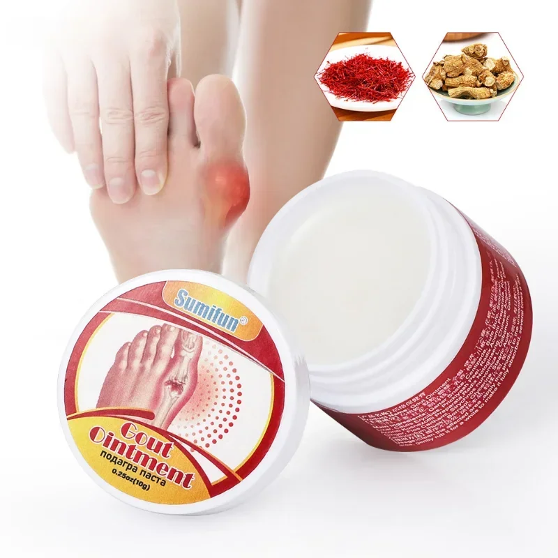 Gout Treatment Cream Arthritis Rheumatism Ointment Muscle Joints Toes knees Swelling Pain Relief Medical Plaster joint care