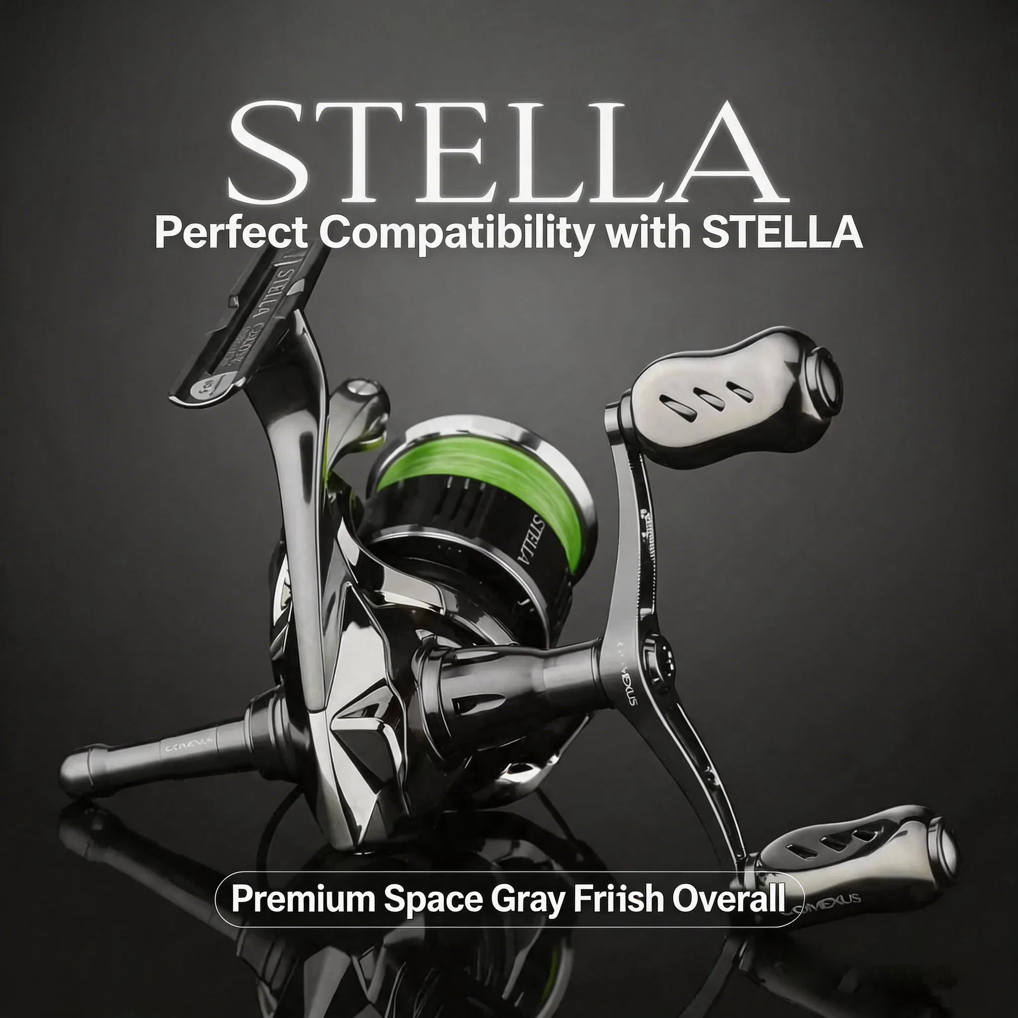 Gomexus Spinnrolle mit Titanlegierungsgriff, Eging-Angelrolle, 92mm Rollengriff für Shimano Stella Stradic Doppelgriff – Detail 14