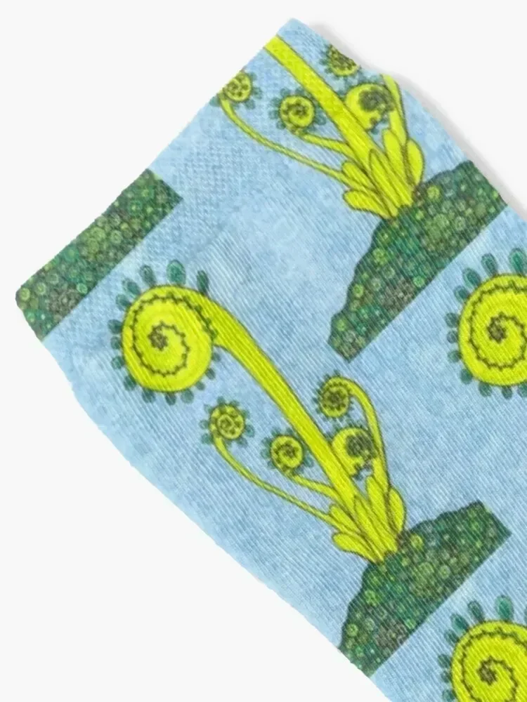 Fiddleheads Feeling Fine Socks tennis halloween Thermal man winter funny sock Boy Socks Women's