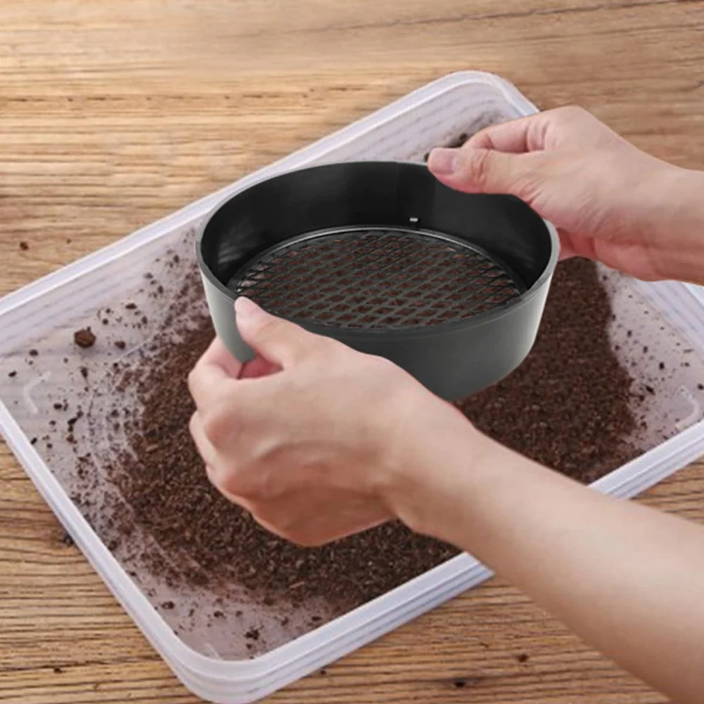 A77I 3Pack Sifting Pan Outdoor Gold Panning Soil Sifter Garden Sieve Mesh Garden Mini Sifting Pan Soil Sand Sieve for Outdoor