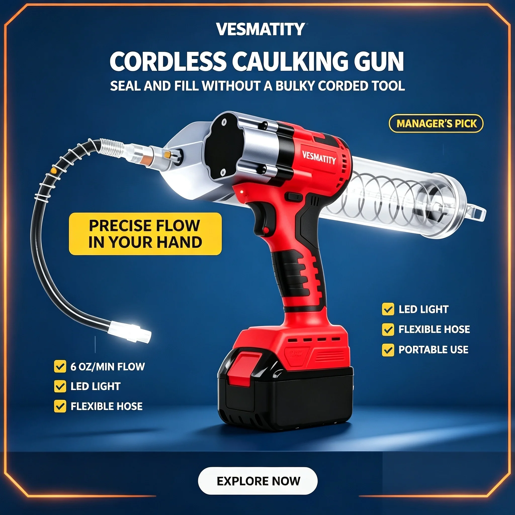 rushless Electric Grease Gun High Pressure Fully Automatic Grease Injector Fat Machine For Milwaukee 18V Battery Tool