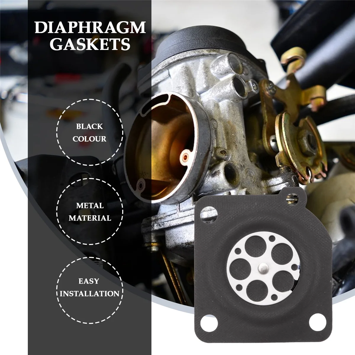 Vendas! 50 unidades A 015006   Diafragma do carburador para ZAMA C1-M2B C1S-E1 C1S-E2 C1S-H4A C1S-H4B C1S-H4C C1S-H8 C1S-H8A C1S-K1D C1S-S3