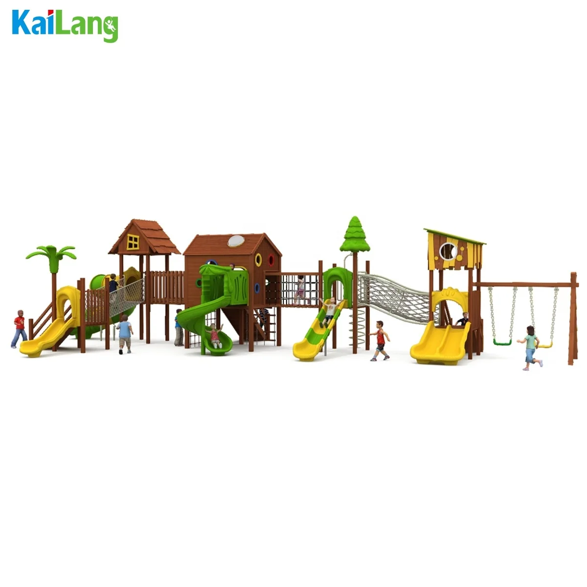 Popular Design Appearance Playground Equipment Outdoor Play Facilities Game House with Slides Outdoor Play Children's Park