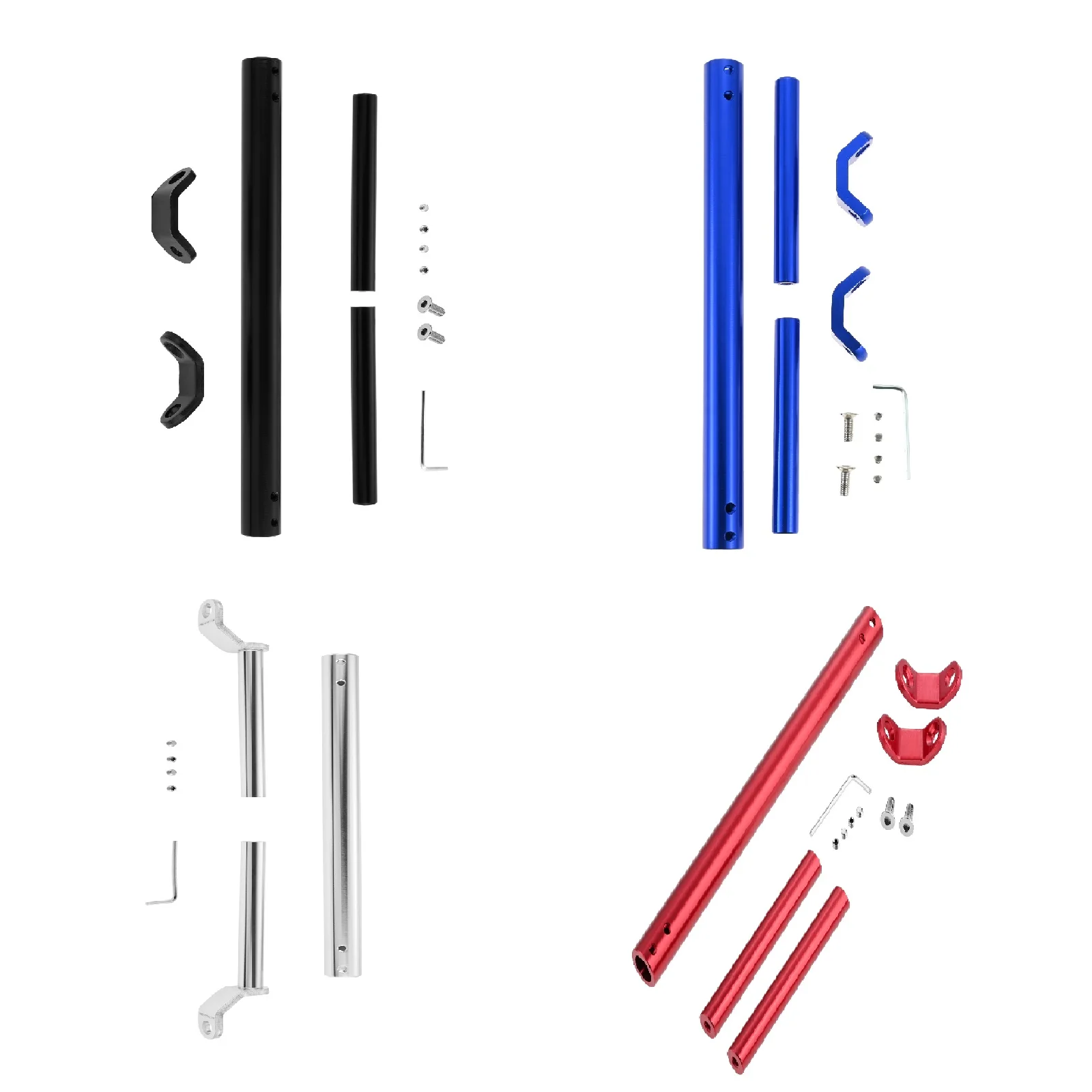 

1pc Bike Smartphone Holder Adjustable Motorcycle Balance Bar Universal Use for Scooter Mirrors Extendable Black/red/silver/blue