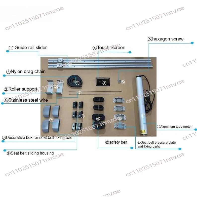 RV Campervan Bed Lift, Camper Parts Caravan 12V/24V/220V Adjustable Aluminum Bed Lift System, Motorhome Accessories