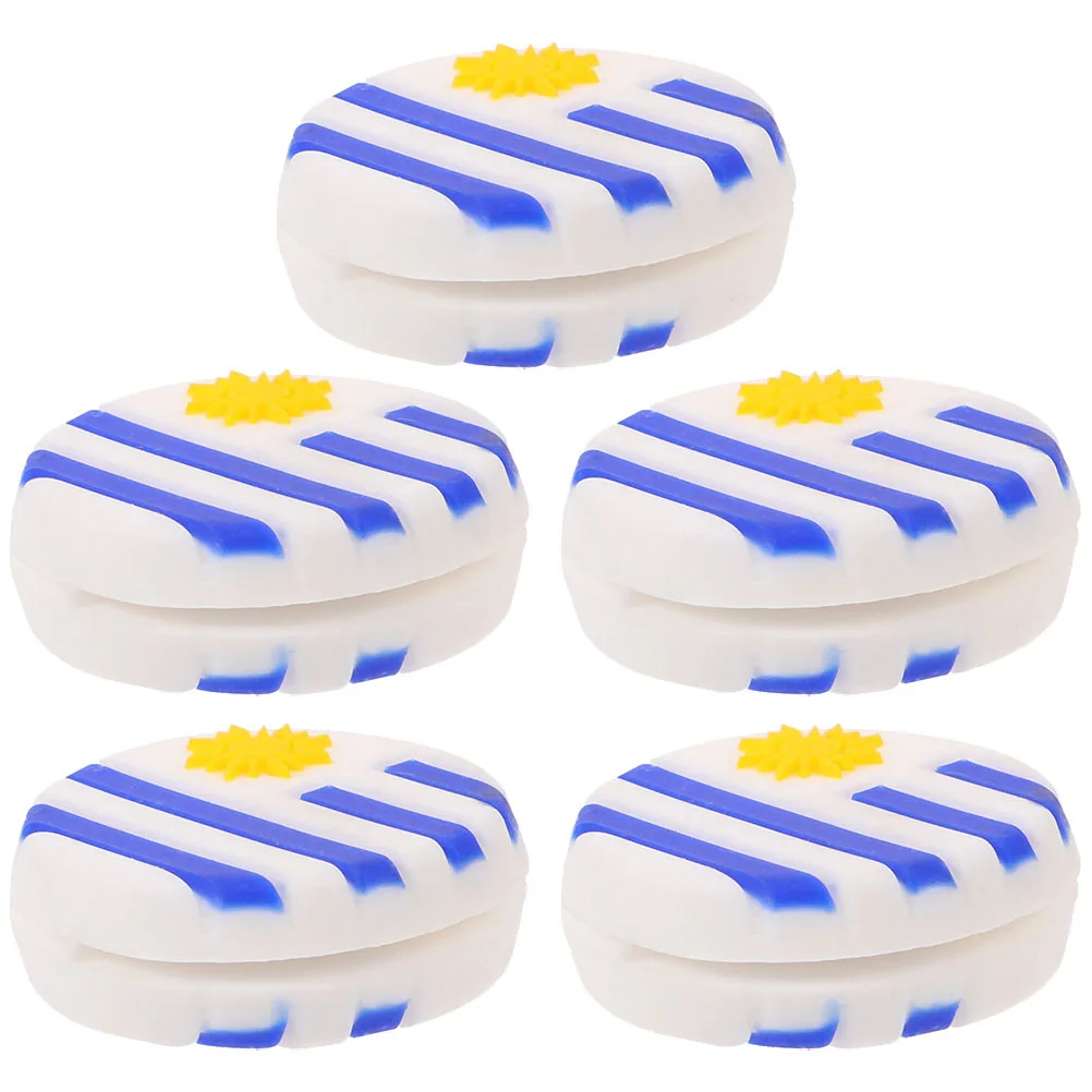 5 قطعة مخمدات التنس سيليكون المخفضات الاهتزاز امتصاص الصدمات ل مضرب الاستقرار الهدايا تنس المرطب مضرب المخمدات #1