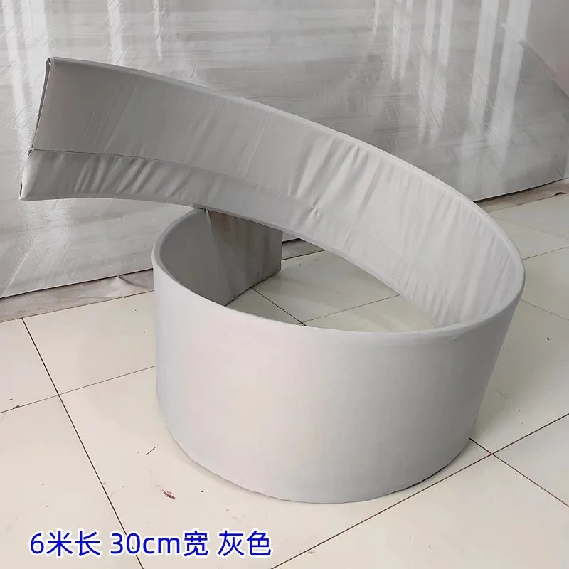 Wedding Props Curve Elastic Cloth Shelf Cover Wedding Stage Background Decoration Ceiling Hangings Curved Wave Shape Decor Cloth