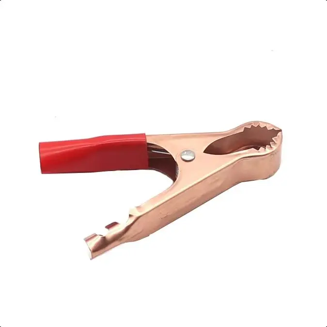 【2PCS】50A Red + Black 80mm Alligator clip Car Lead Clips Alligator ClipsConnector Plug Power