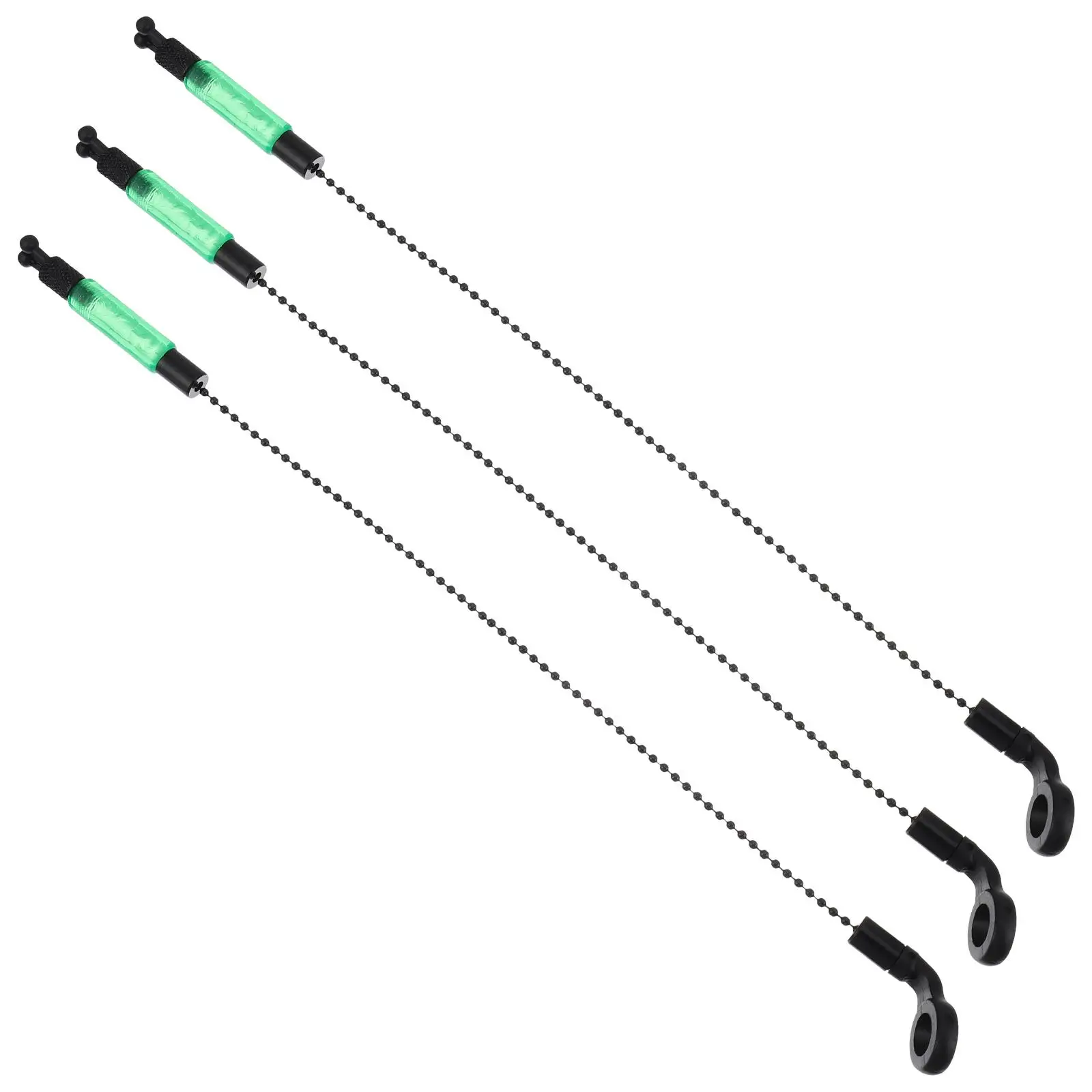

3 Pcs Fishing Alarm Components Green Line Gear Alert Indicator Iron Coated Durable Fishing Accessories