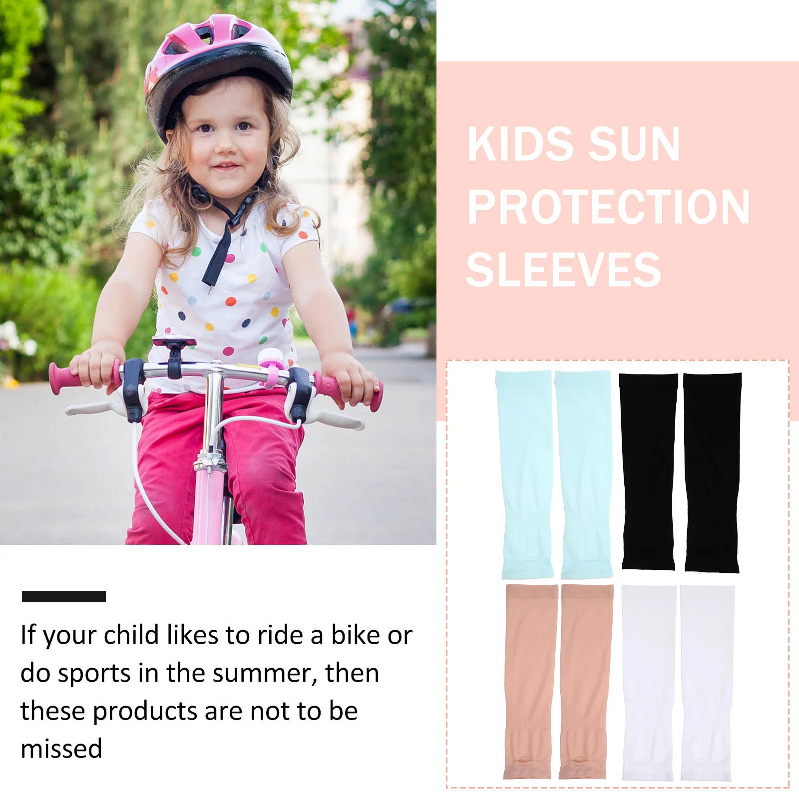 4 أزواج من أغطية الذراع الواقية من الشمس الصيفية، أغطية أذرع تبريد الجليد، أكمام أذرع رياضية خارجية ناعمة ومريحة للتنفس