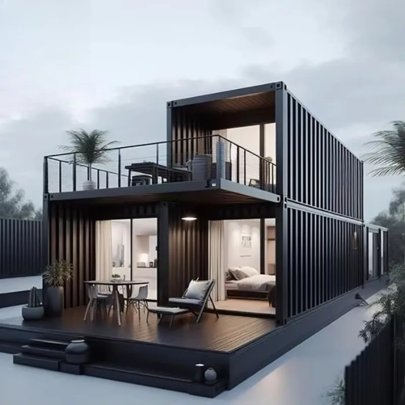 Collective Accommodation Foldable Expandable House Multiple Units Connected Unified Layout Large Capacity Prefab Building