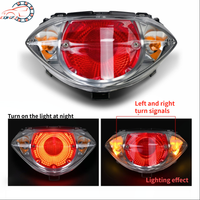 CQHZJ Motorcycle LED Taillight Rear Brake Warning License Plate Lamp Signal Light For YAMAHA LC135 V2 Dirt Bike Enduro Motocross
