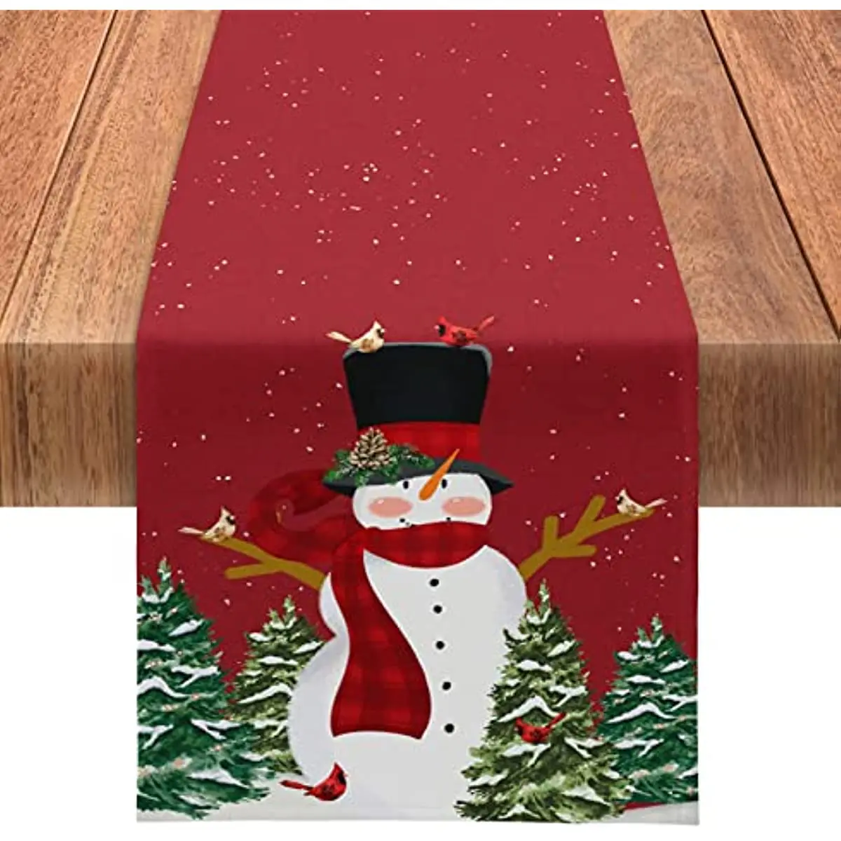 

Christmas Snowman Holiday Table Flag Winter Christmas Table Decorations Christmas Kitchen Table Flag Christmas Party Supplies