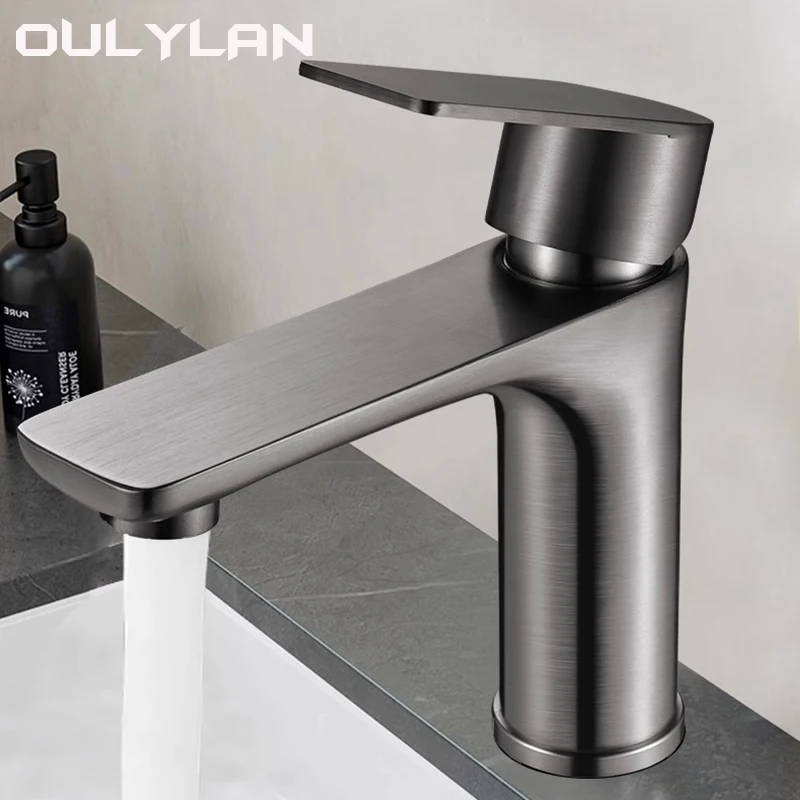 60cm Hose Faucets Stainless Steel Faucet Household Kitchen Sink Hot and Cold Dual-purpose Bathroom Wash Basin Faucets With