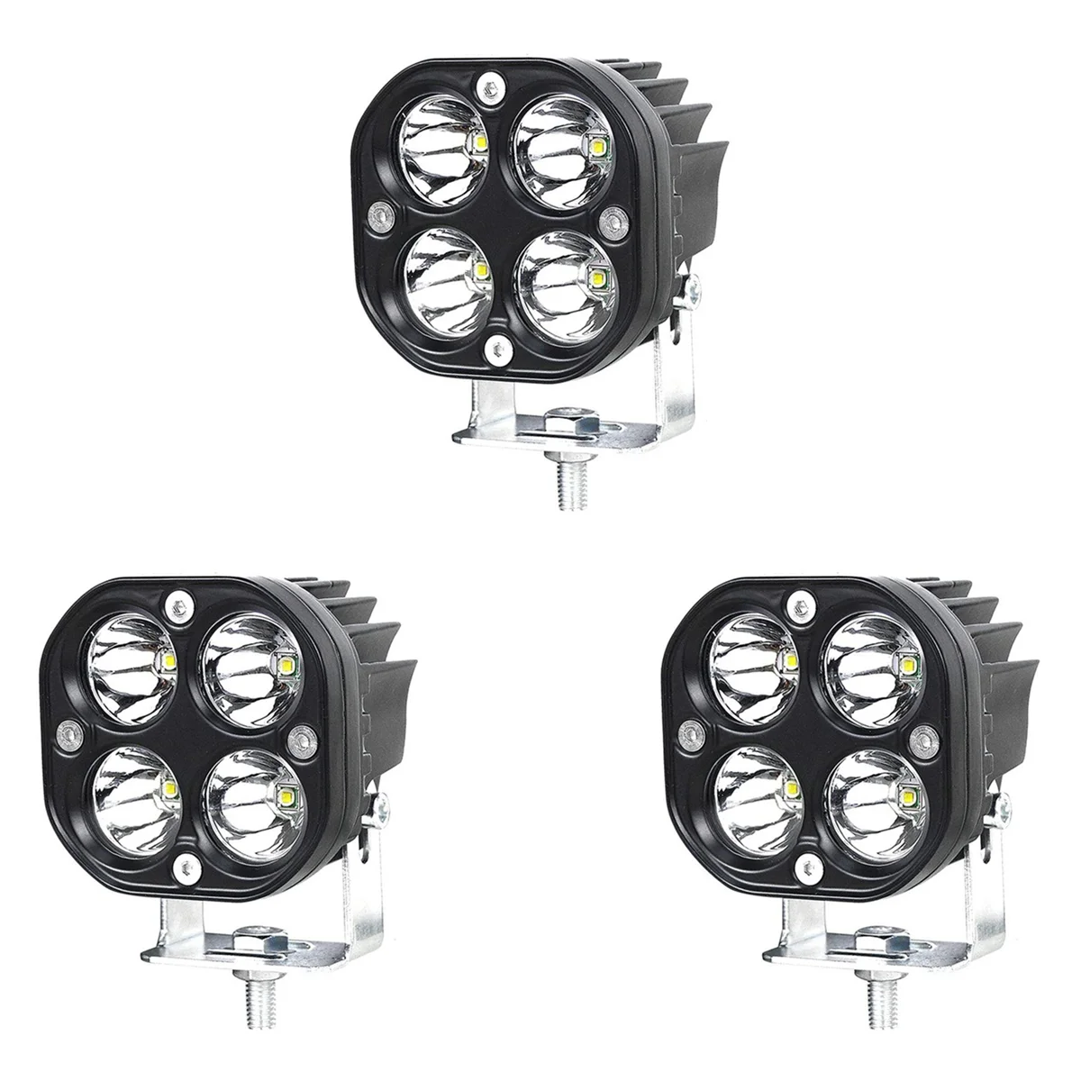 

3pcs 3 Inch 40W LED Light Pods LED Work Light Bar for Car Motorcycle Truck Offroad SUV ATV Boat 4WD Car Accessories