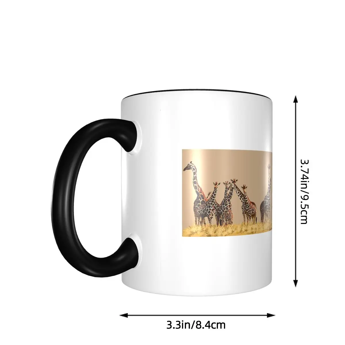 Giraffes Mug Funny Ceramic Coffee Cups Tea Mugs Milk Cup Drinkware Gift for Woman Man