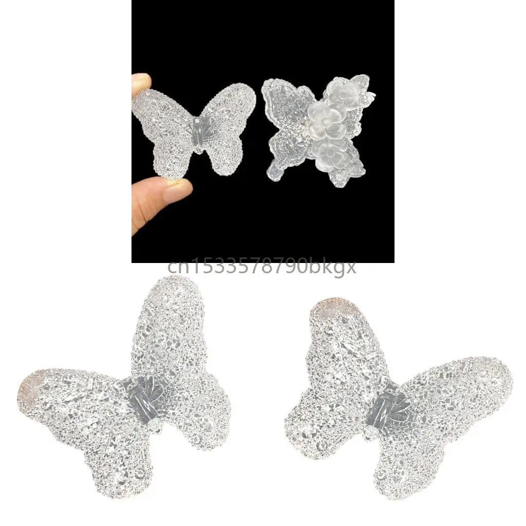 

Premium Safe Silicone Butterfly Mold Resin Keychain Crafting Home DIY Projects J78E