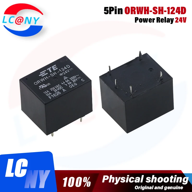 5 шт., новинка, Φ 24 В постоянного тока, 10 А, 5PIN, Сменное реле мощности SRD 24 В, Φ 24 В постоянного тока, 10 А