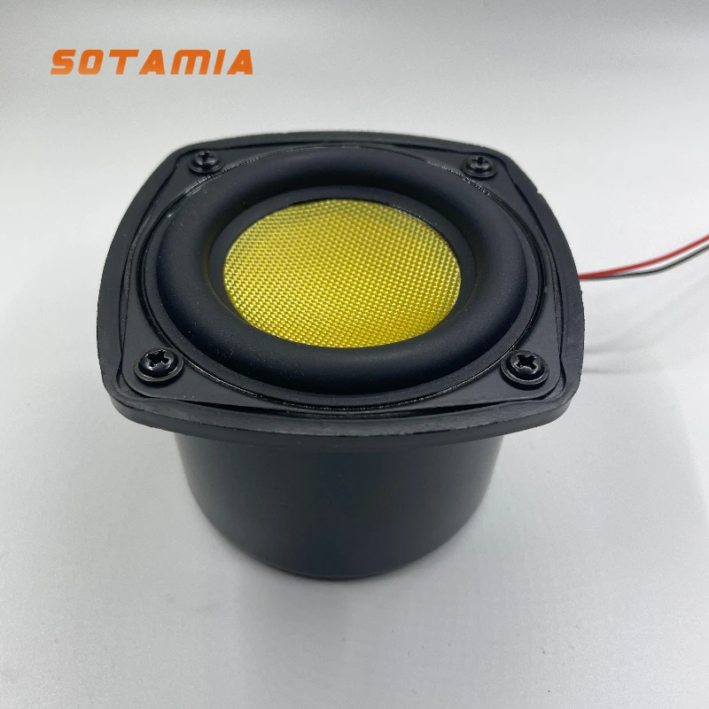 

SOTAMIA 1Pcs 3 Inch Subwoofer Passive Speaker 4 Ohm 20W Glass Fiber Waterproof Basin Bass Diaphragm Outdoor Modified Speaker