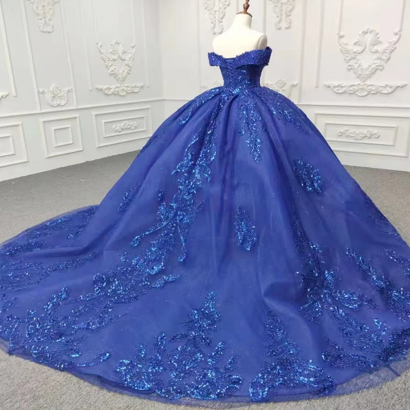 Quinceanera Dresses Ball Gown Flower Vestidos De 15 Años Blue Sweetheart  Beading Evening Party Dress 2025 DY9882 Bar Mitzvah
