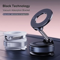 Super Strong N52 Magnetic Phone Holder, Upgraded Aluminum Alloy, 360° Rotatable and Foldable Design, with A Vacuum Suction Cup