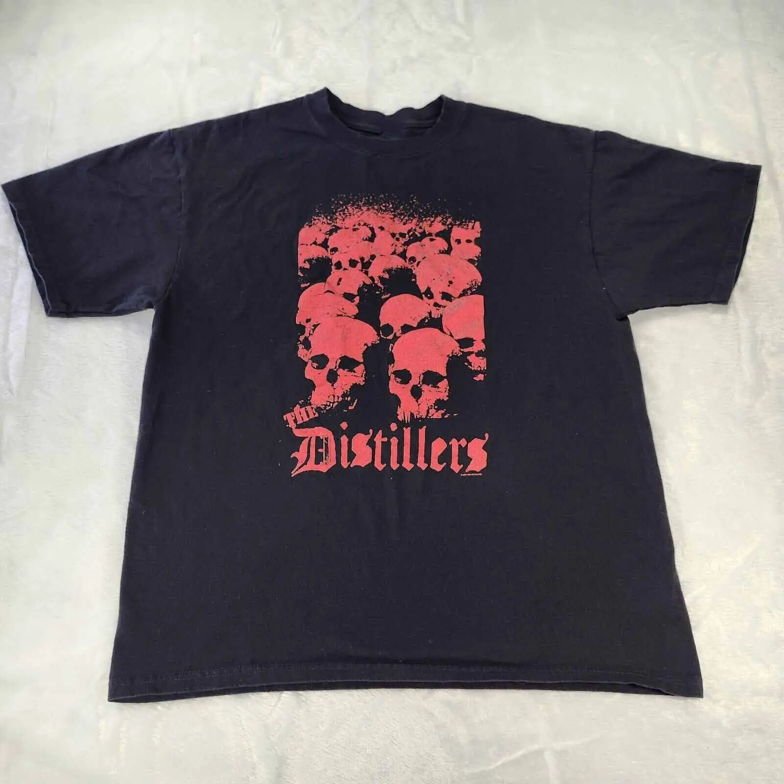 The Distillers Band Skulls T Shirt Black S 5XL LI1049