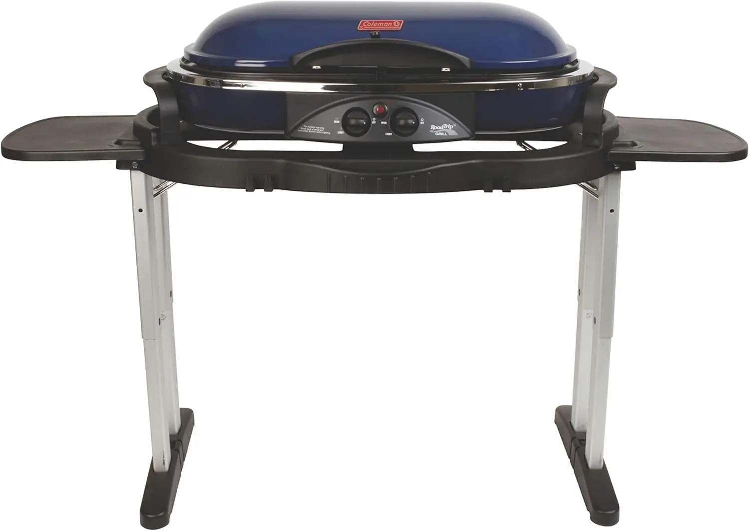 

RoadTrip LX Collapsible Propane Grill with 2 Adjustable Burners, Side Tables, & Push-Button Ignition, 20,000 BTUs of Pow