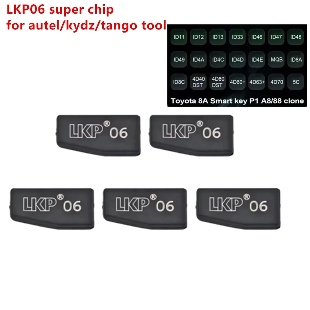 10 قطعة/الوحدة LKP06 سوبر رقاقة LKP-06 العالمي superchip ل ID13 ID48 ID49 MQB ID8A ID8C 4d63 + 4D70 لأداة autel/التانغو/kydz