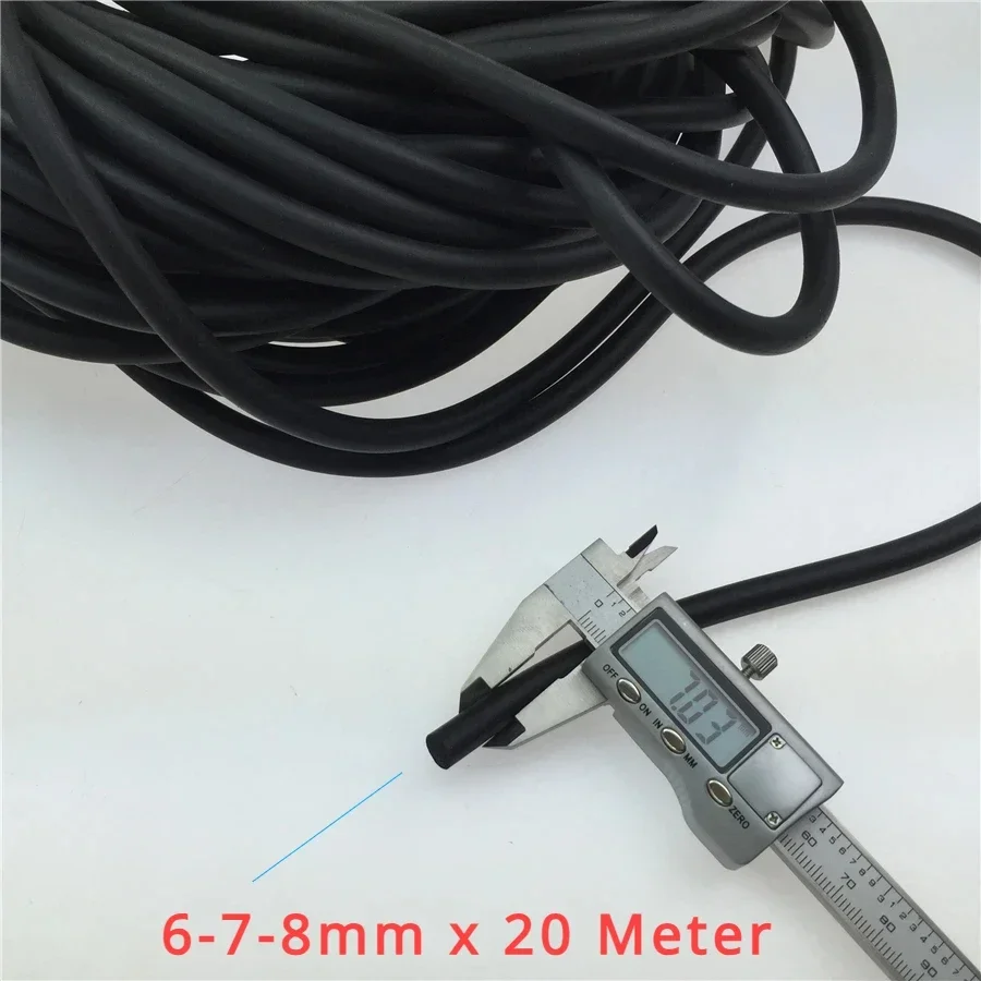 20 Meter-For Automotive Sealing Strip Door Seal O Type Seal Soundproof Strip 6-7-8mm Solid O-penetrating Formula