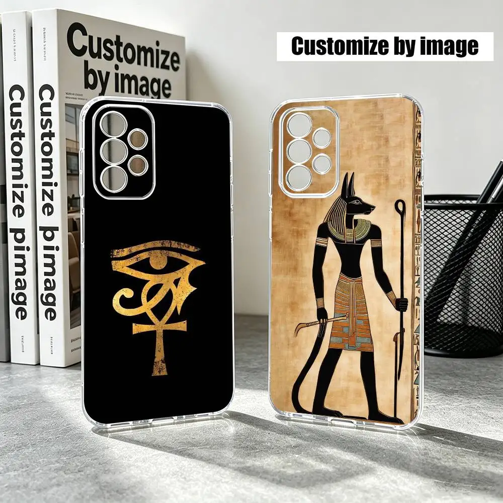 Ancient Egyptian Anubis L-Ls  Phone Case Transparent Silicone Soft For Samsung S25,S24,S21,S22,S23,S30,Ultra,S20,Plus,Fe