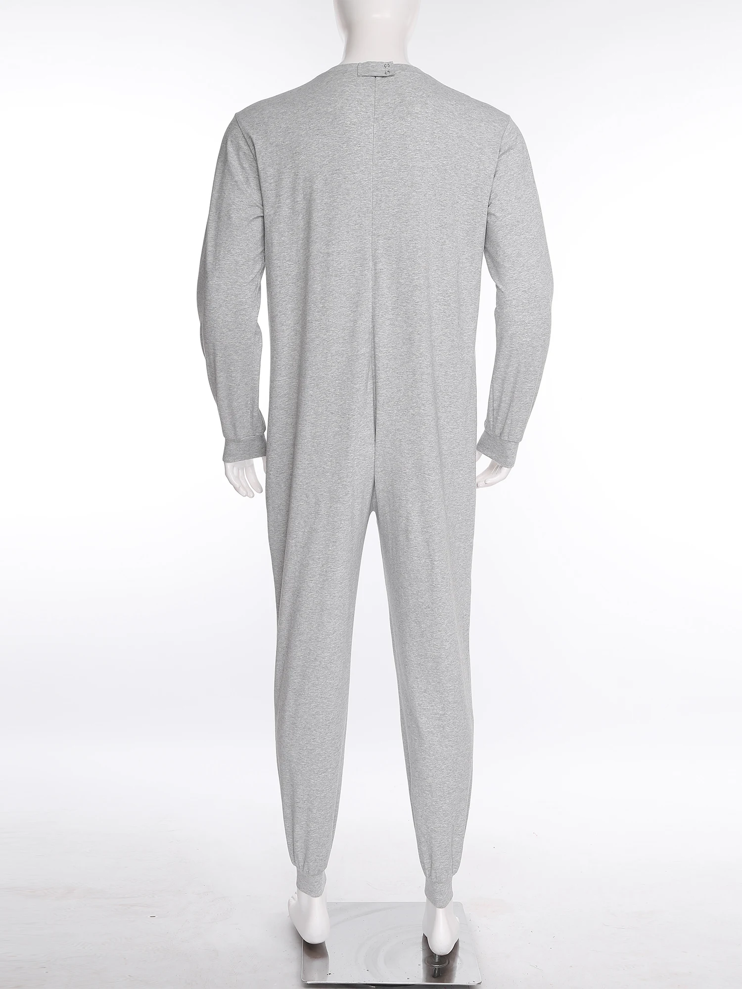 الرجال النساء المسنين المضادة للشريط التكيف بذلة طويلة الأكمام عودة زيبر قطعة واحدة الملابس الداخلية للاحتياجات الخاصة والإعاقة