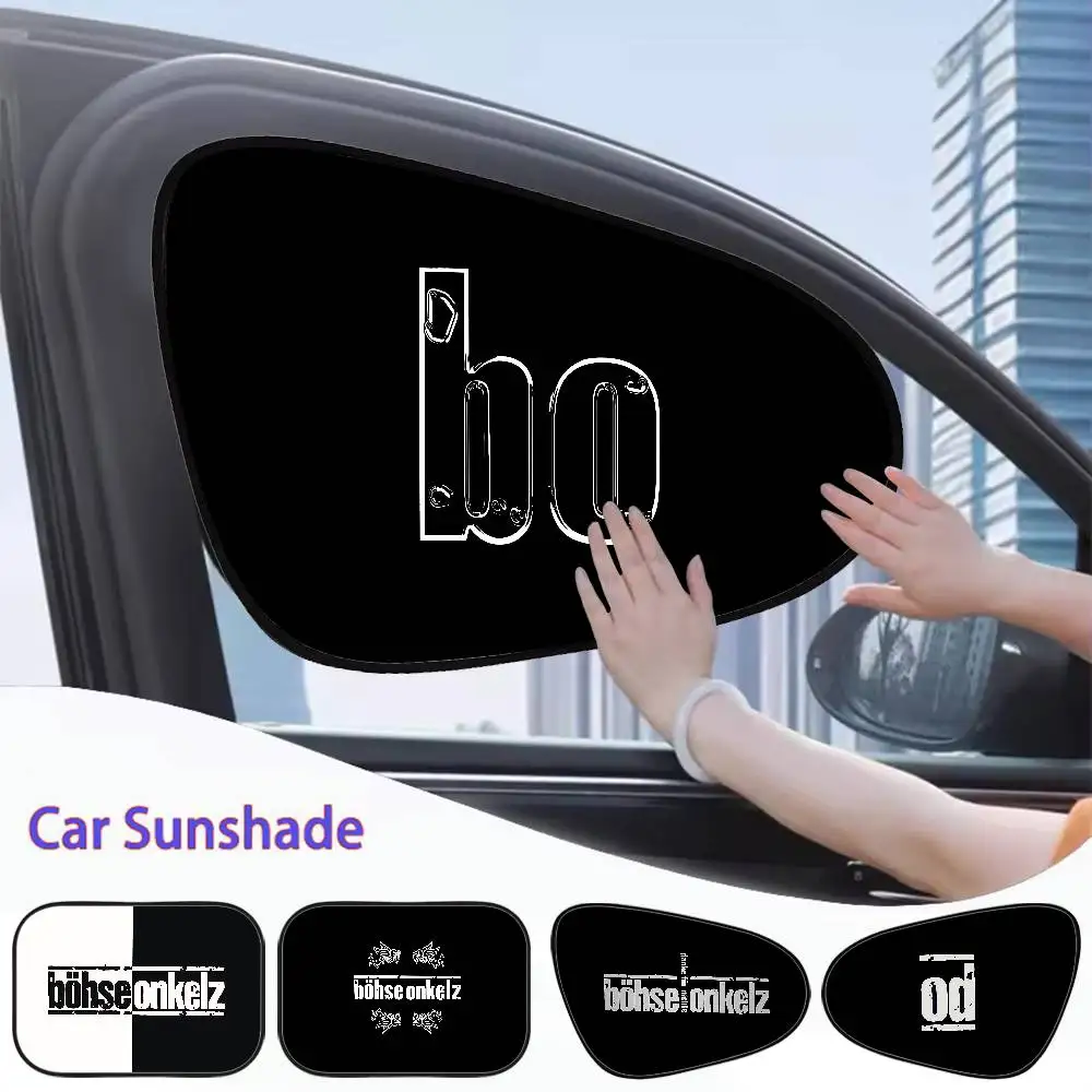 

Germany B-Bohse O-Onkelz Car Sun Shade UV Protection Electrostatic Adsorption Car Window Sunshade Kids Universal Auto Curtain