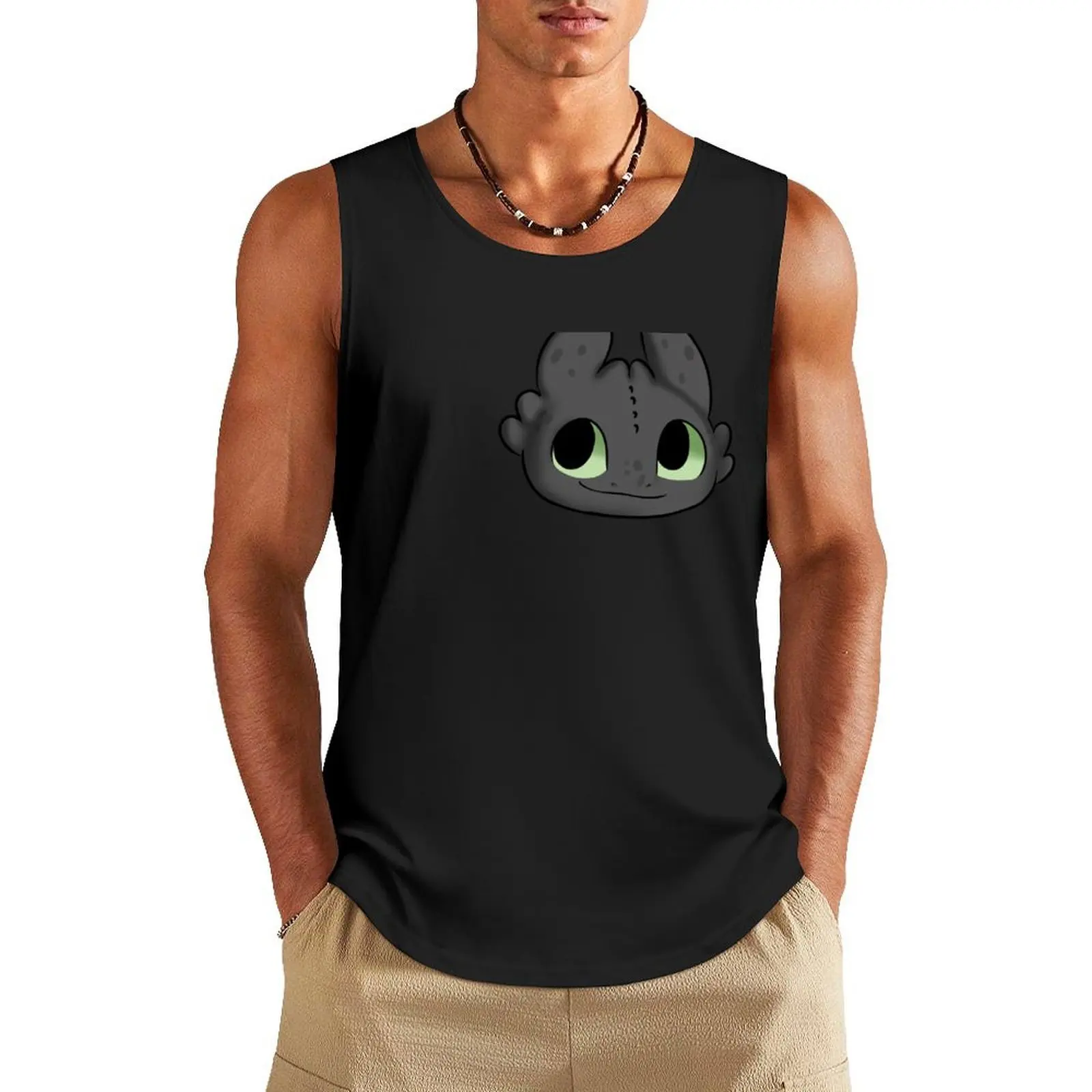

Krokmou Tank Top Men's summer vest Men's summer clothes t-shirt gym man sleeveless Men's t-shirts