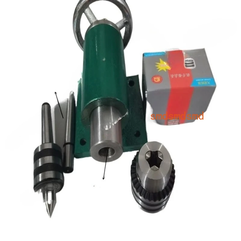 Torno para carpintaria, cabeçote móvel, cama carro, máquina de escultura, eixo rotativo, ponta superior ao vivo,